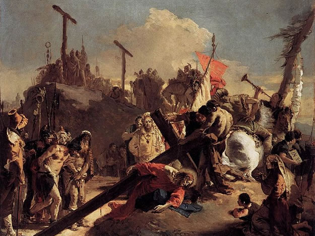 Giovanni Battista Tiepolo - Carrying the Cross